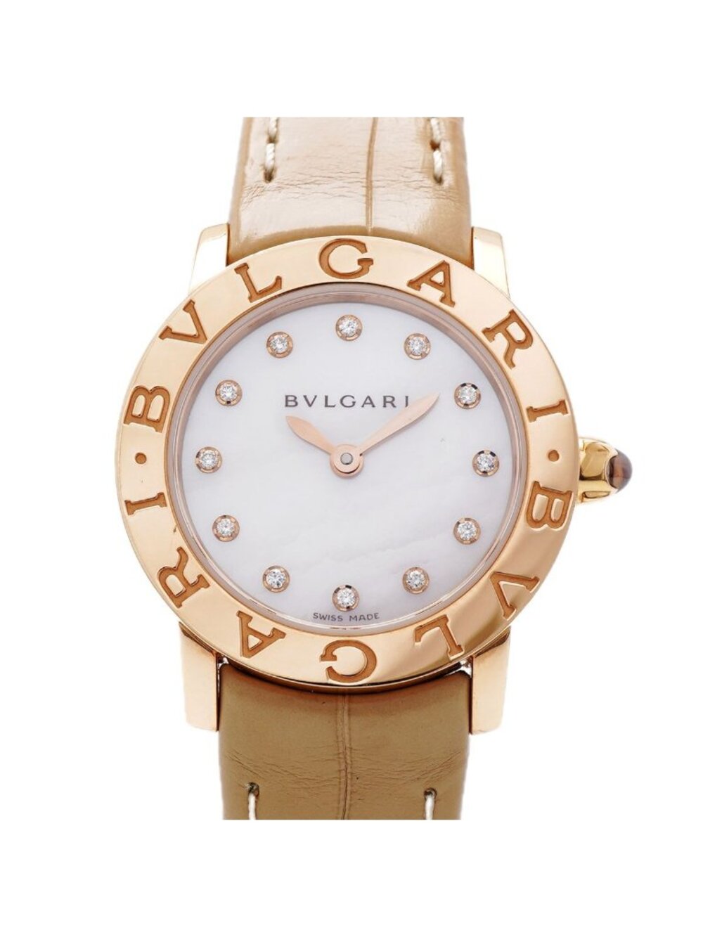 Bvlgari Diamond 12 White Dial Watch